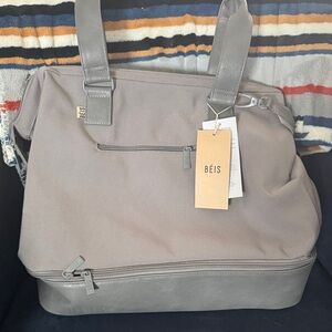 BEIS Gray Mini Weekender